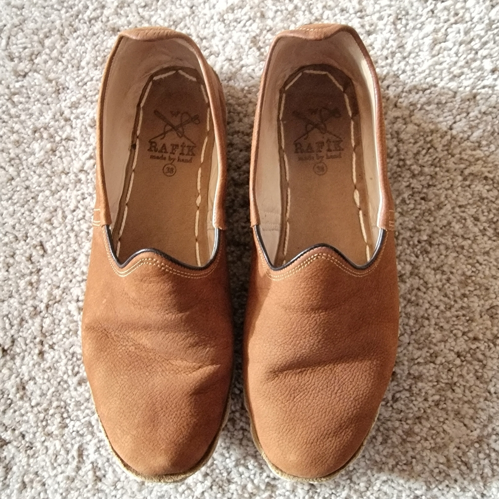 Turkish Modern Brown Rafik Slip-ons